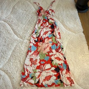 Aqua Bloomingdale’s maxi dress. Medium. New with tags!